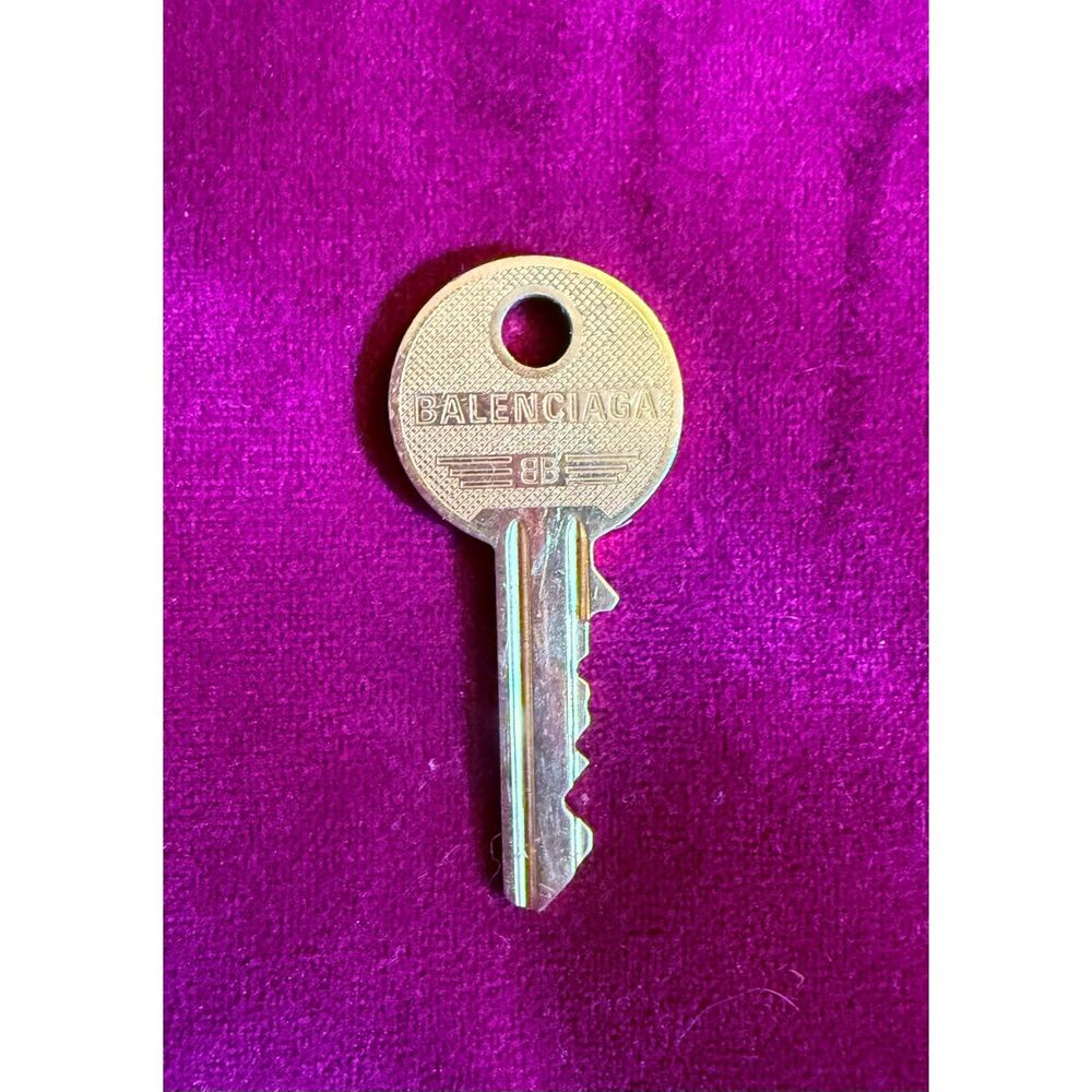 Balenciaga Brass Key Charm Pendant Monogram BB Logo Single Earring Replacement